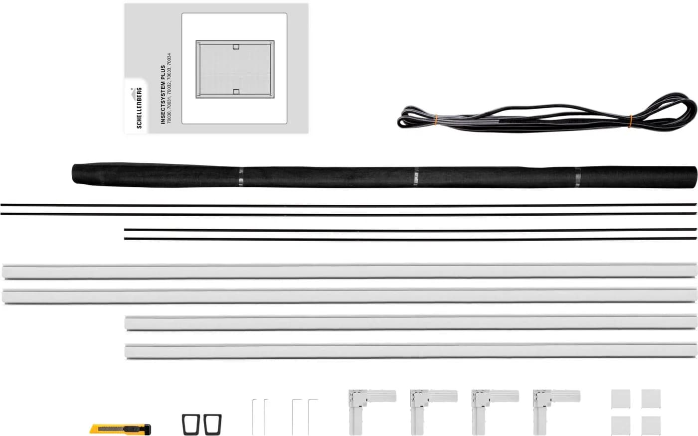 Insektenschutz-Fensterrahmen aus Aluminium und Fiberglasgewebe - Bild 4