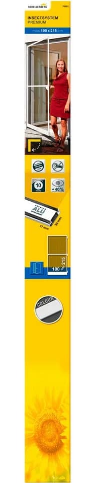 Schellenberg Fliegengittertür Premium 100 x 215 cm Weiß - Bild 3