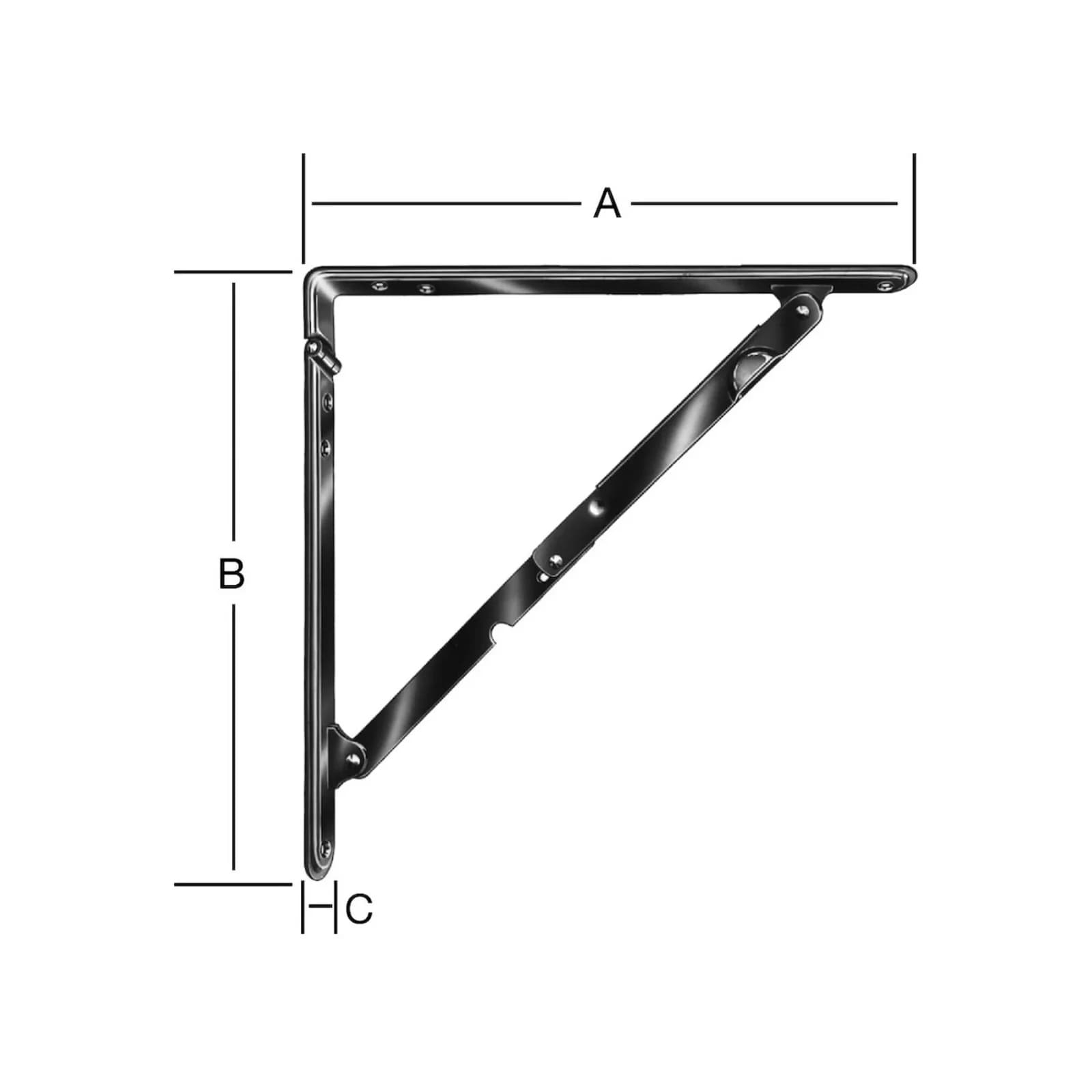 VORMANN Klappkonsole 400x400mm Stahl Weiß