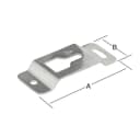 Vormann Aufhängelasche Edelstahl 74 x 32 mm Bild 1