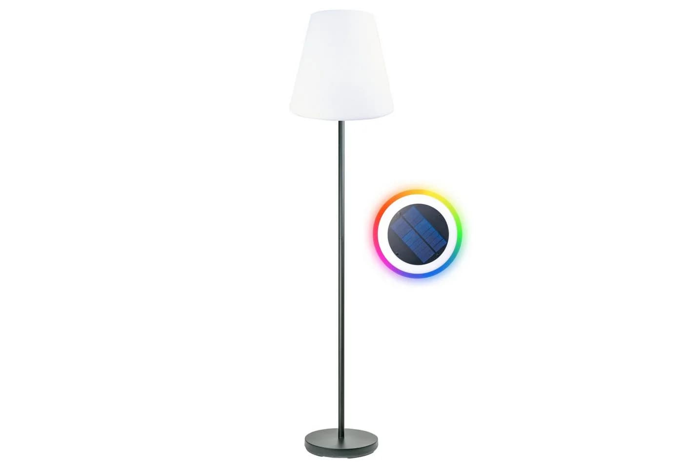 Schwaiger LED Außen-Stehlampe 658262 mit Solarmodul & RGB-Farbwechsel - Bild 2