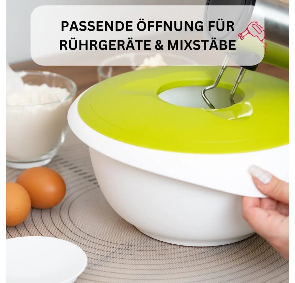 WESTMARK Rührschüssel 2,5 l mit zweigeteiltem Deckel und Ausgießer