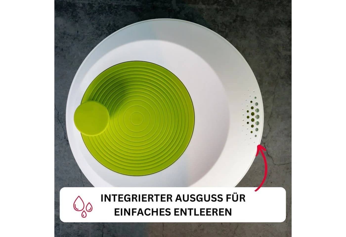 WESTMARK Salatschleuder Spinderella Grün Transparent - Bild 5