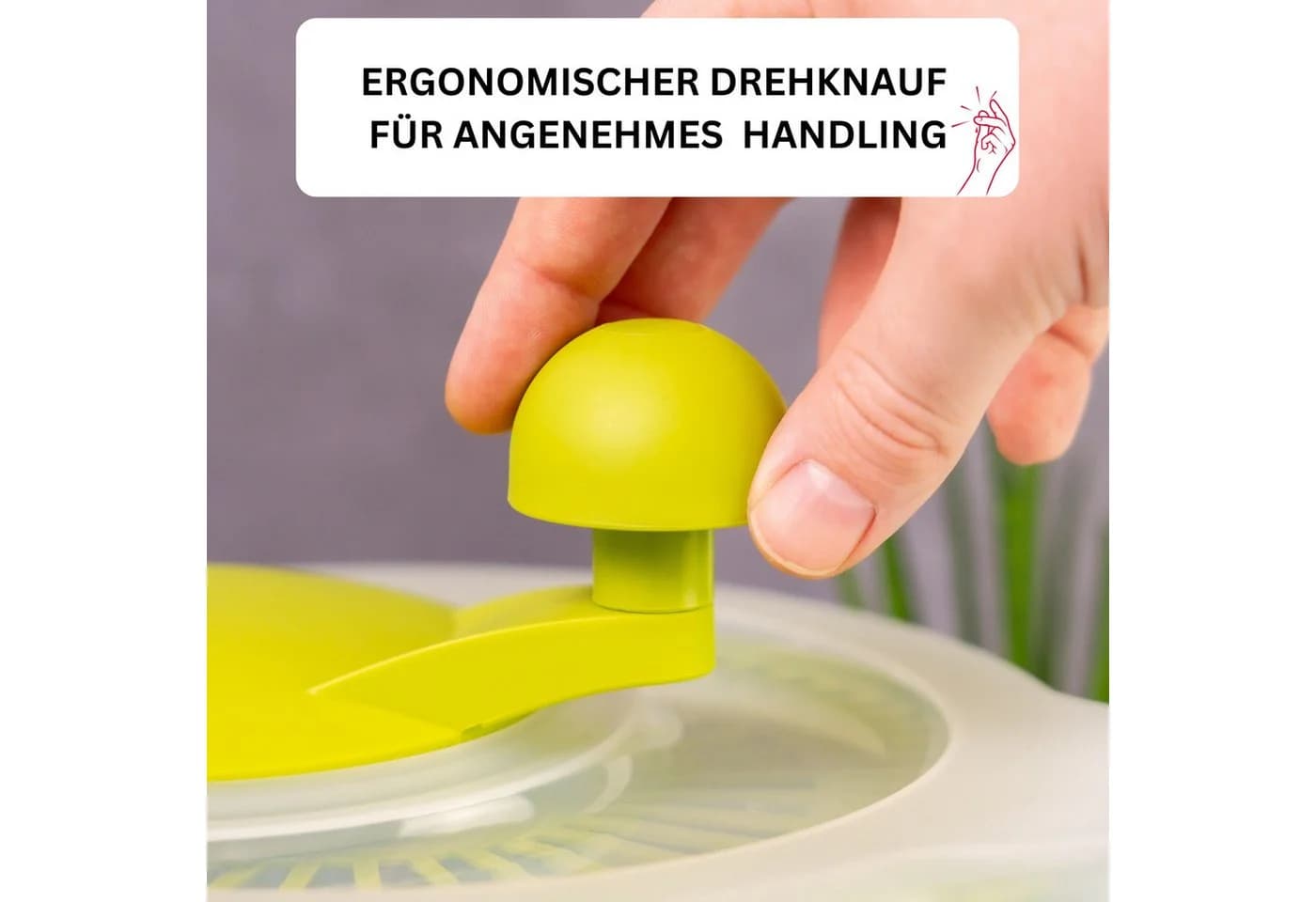 WESTMARK Salatschleuder Spinderella Grün Transparent - Bild 4