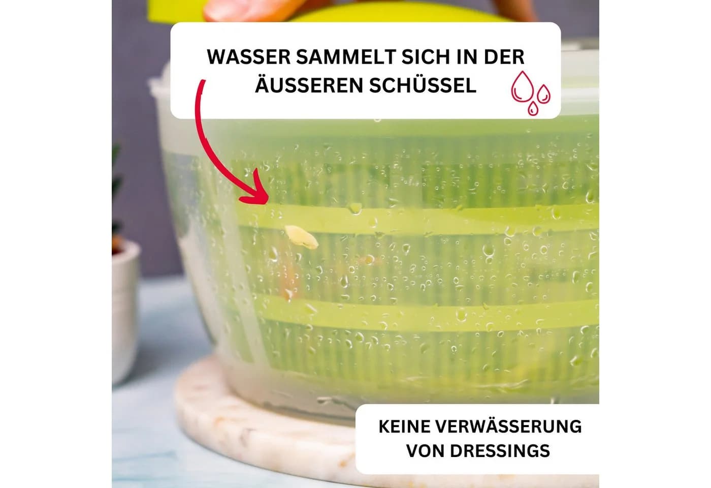 WESTMARK Salatschleuder Spinderella Grün Transparent - Bild 5