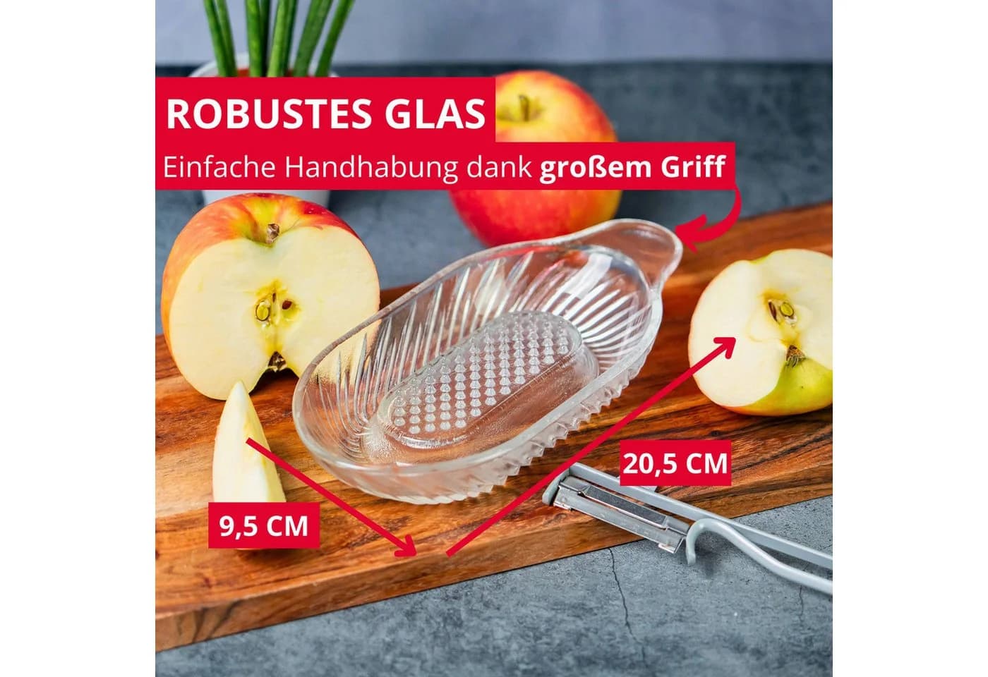 WESTMARK Apfelreibe Glas Transparent 140 ml - Bild 4