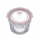 WESTMARK Vorratsdose Set 2-tlg. Glas Frischhaltedosen Rot Transparent Bild 1