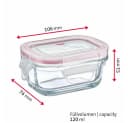 WESTMARK Vorratsdose 2er Set Glas Frischhaltedose Rot Transparent Bild 5