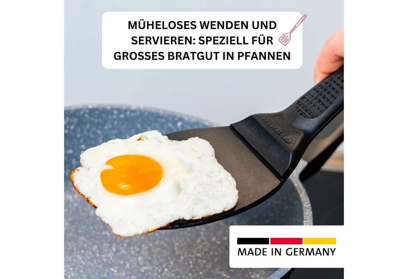 WESTMARK Pfannenwender 2er Set Schwarz Kunststoff