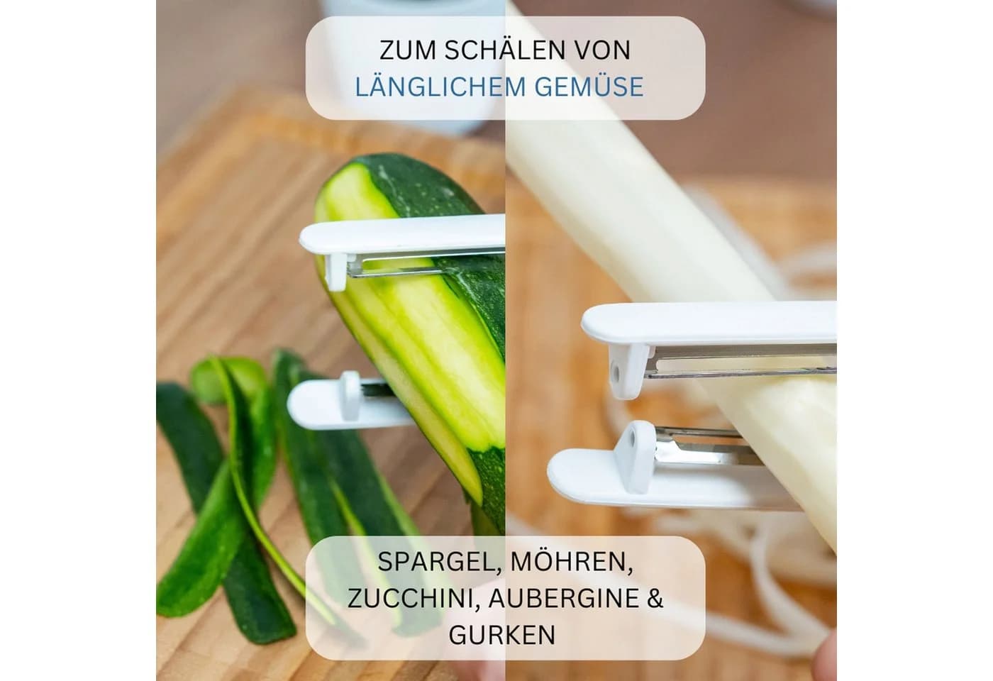 WESTMARK Spargelschäler »Peel-Star KS« Weiß mit 2 Ersatzklingen
