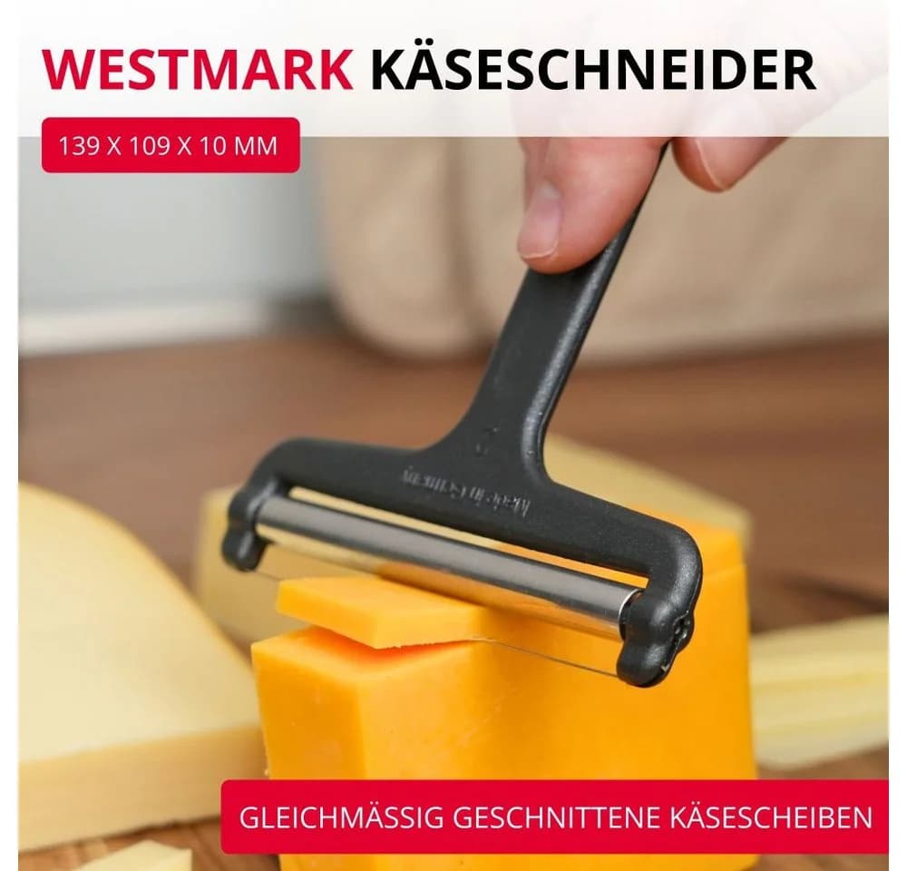 WESTMARK Käsemesser »Rollschnitt« Anthrazit mit Schneiddraht