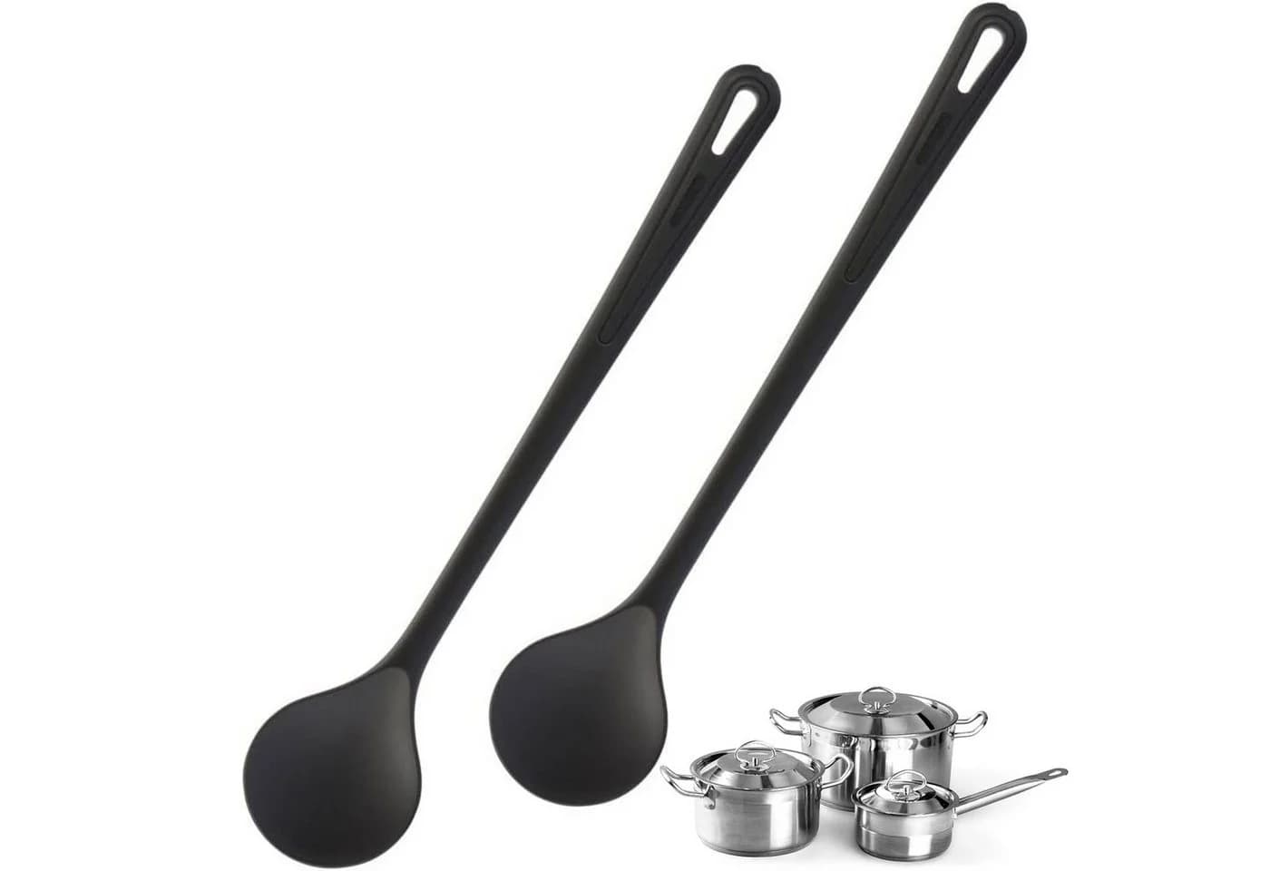 WESTMARK Kochlöffel Gentle Plus Schwarz 2er Set - Bild 2