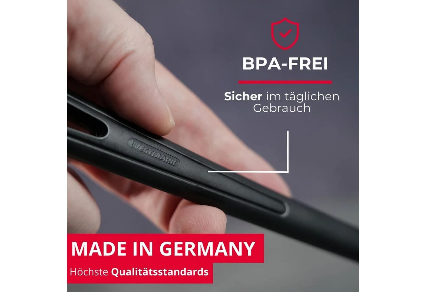 WESTMARK Kochlöffel Gentle Plus Schwarz 2er Set - Bild 3
