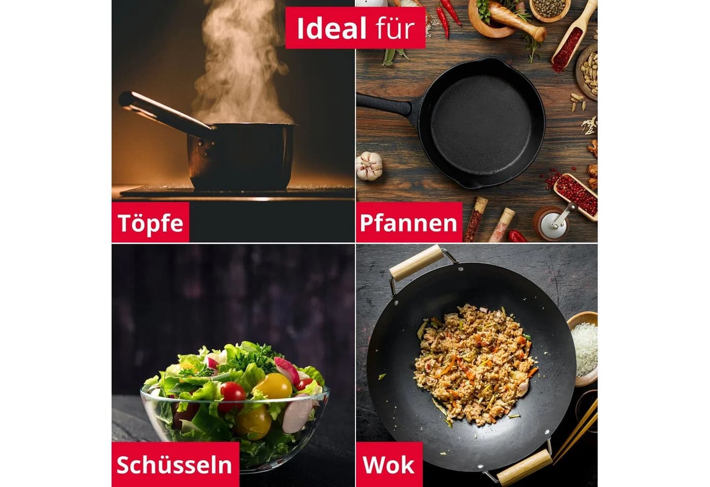 WESTMARK Kochlöffel Gentle Plus Schwarz 2er Set - Bild 4
