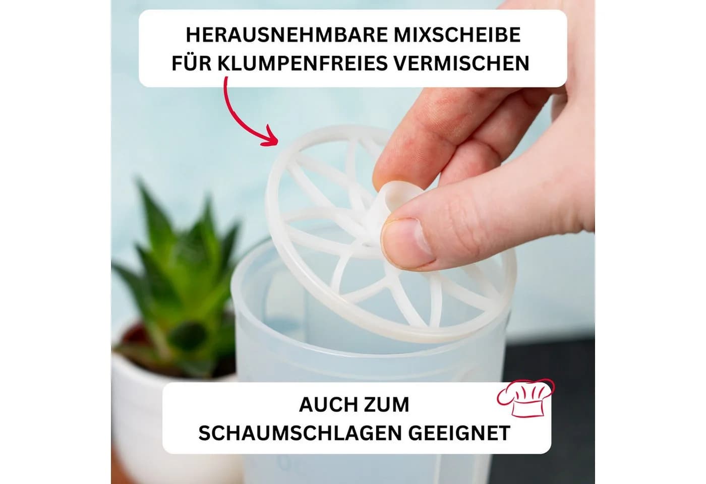 WESTMARK Dressing Shaker mit Mess-Skala und Mixscheibe Blau - Bild 4