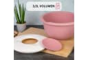 WESTMARK Rührschüssel mit zweigeteiltem Deckel 2,5 l Rosa/Weiß Bild 5