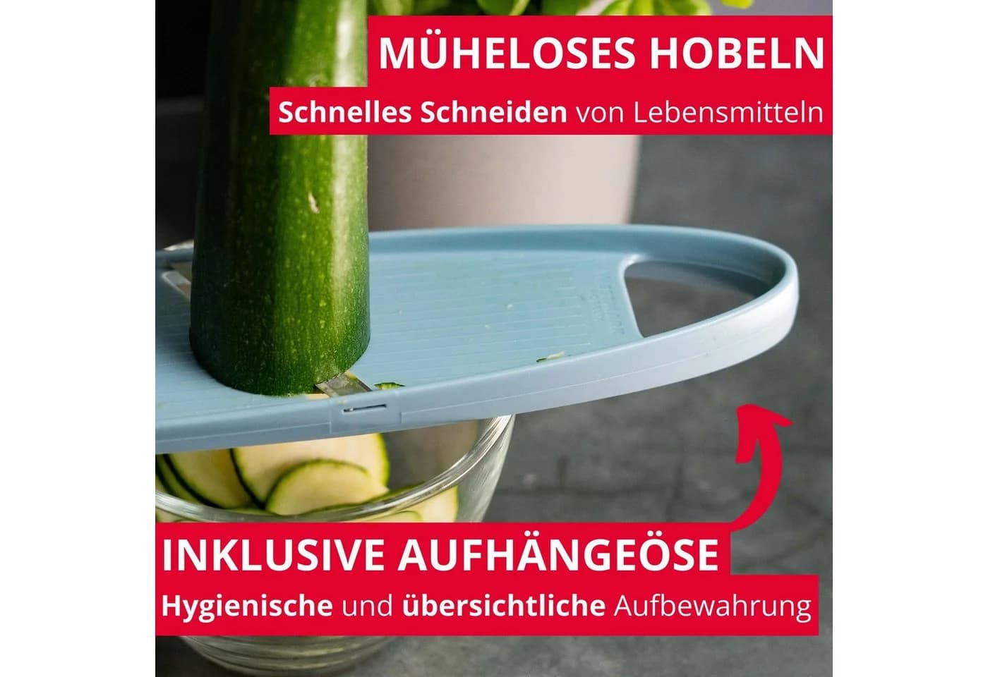 WESTMARK Gemüsehobel Hobelix Blau Edelstahl