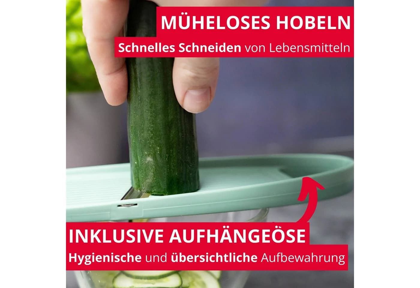 WESTMARK Gemüsehobel Hobelix Mint-Grün Edelstahl