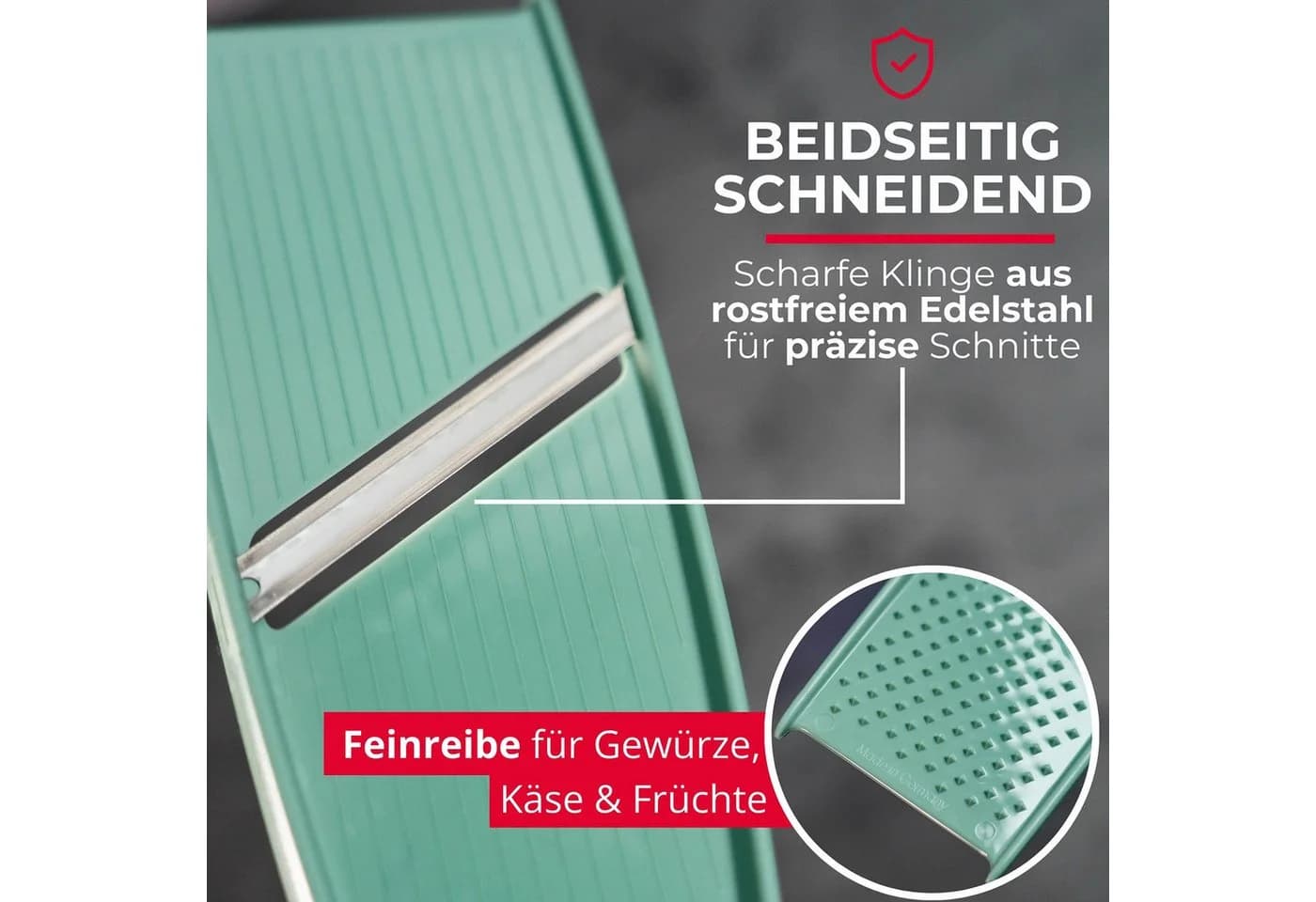 WESTMARK Gemüsehobel Hobelix Mint-Grün Edelstahl - Bild 3