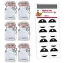 WESTMARK Einmachglas-Set 6x 100ml mit Drahtbügelverschluss & Deko-Etiketten Bild 2