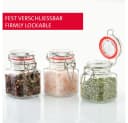 WESTMARK Einmachglas-Set 6x 100ml mit Drahtbügelverschluss & Deko-Etiketten Bild 3