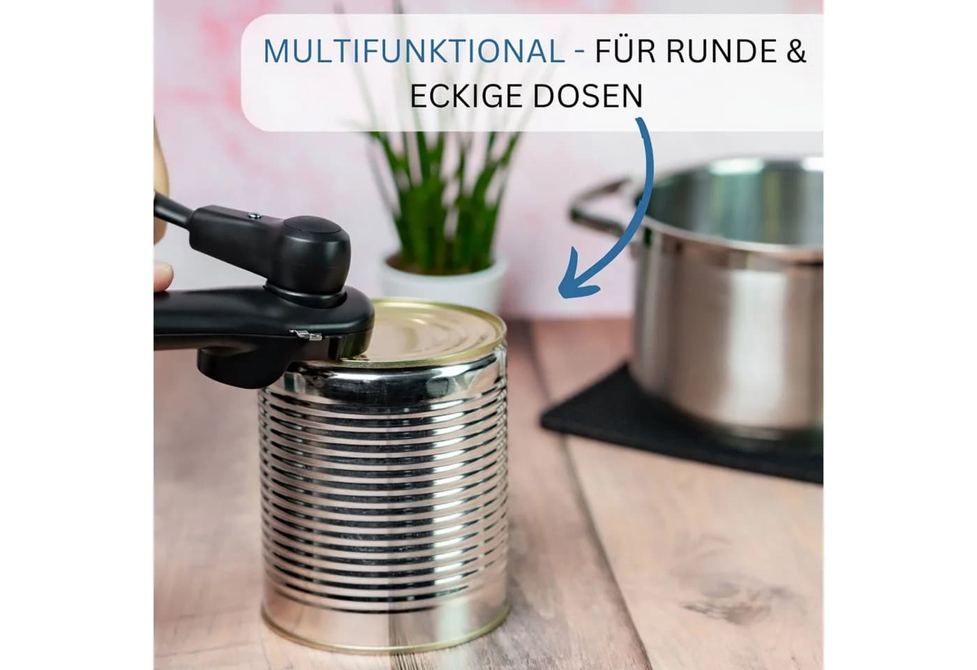 WESTMARK Sicherheitsdosenöffner mit Zange und Hebel Schwarz