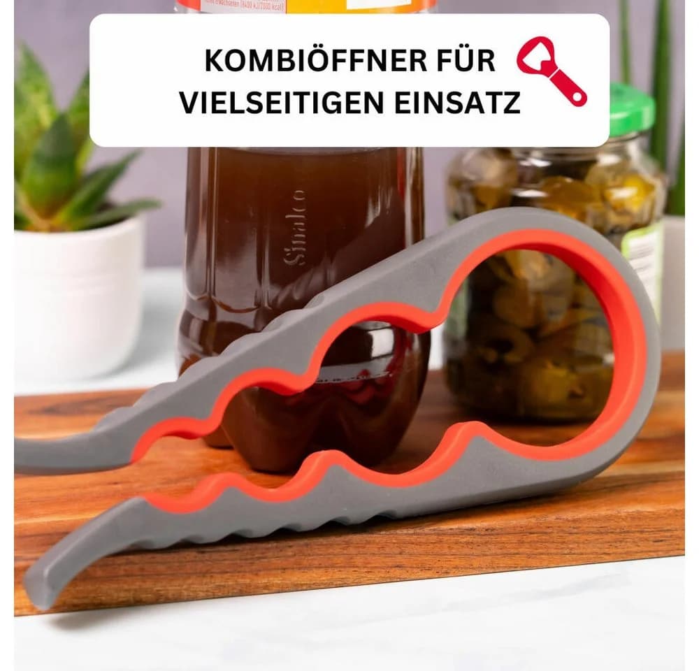 WESTMARK Multiöffner Anthrazit/Rot Ergonomisch