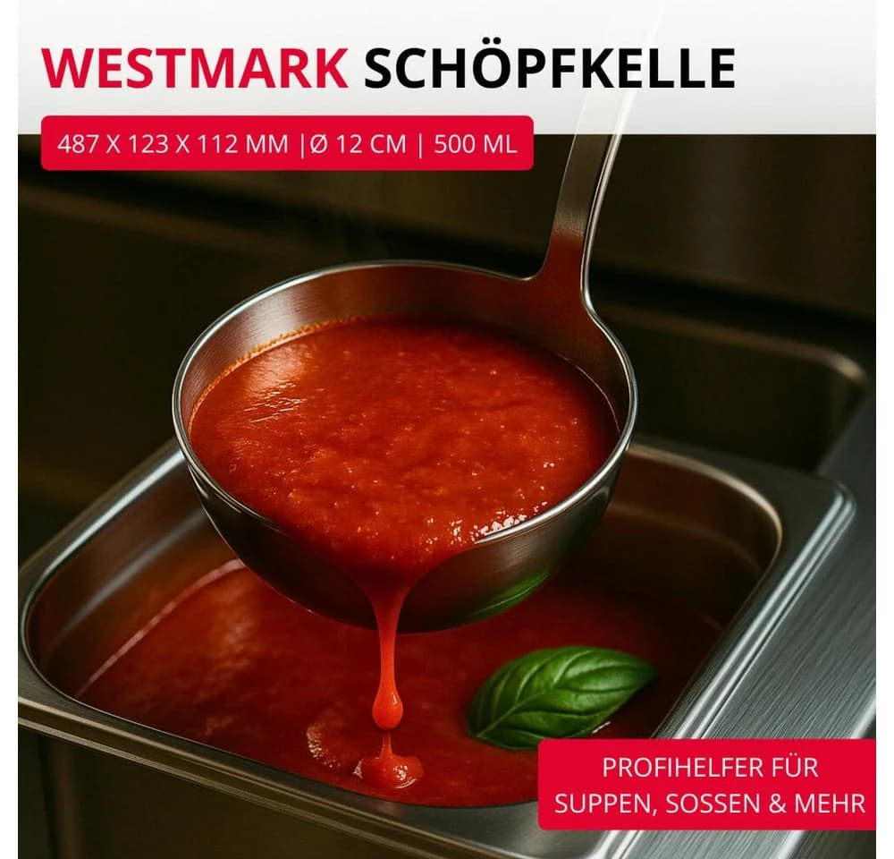WESTMARK Schöpflöffel Pro Edelstahl Silber 500 ml - Bild 3