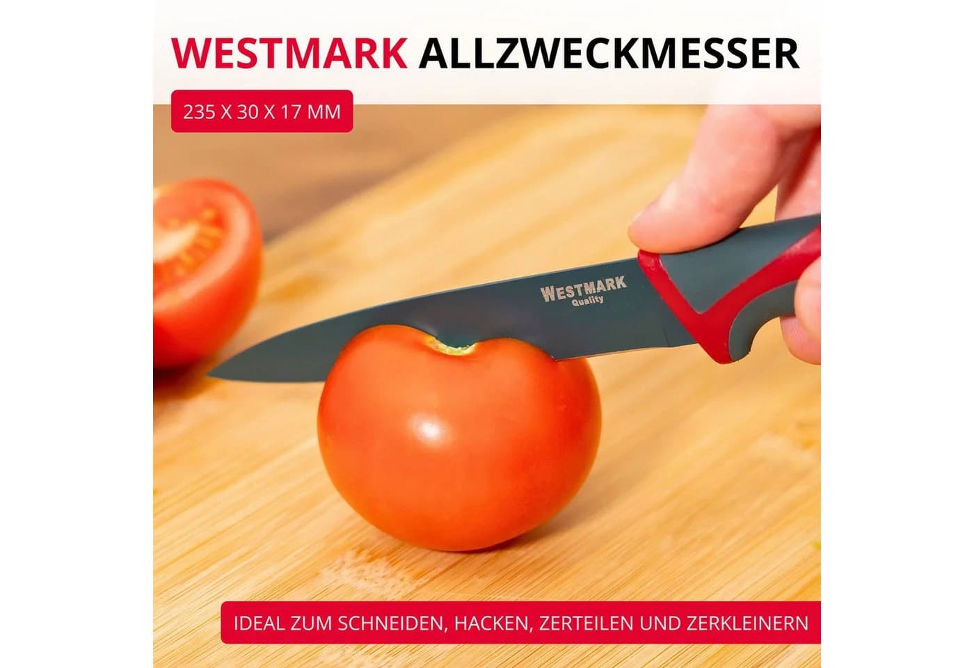 WESTMARK Allzweckmesser mit Klingenschutz und Antihaftklinge