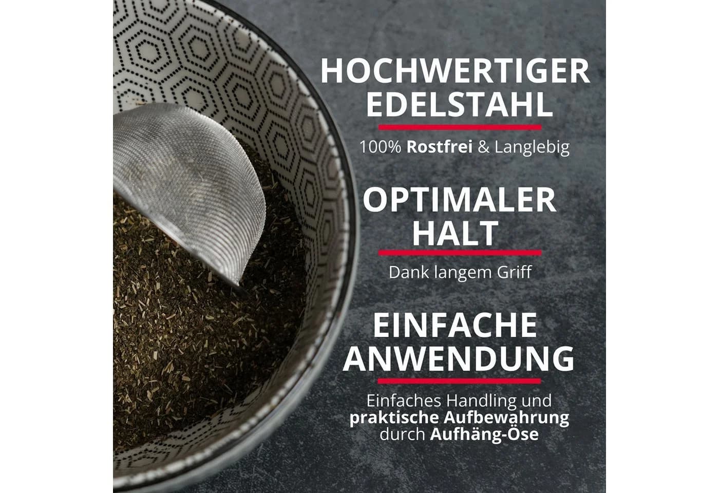 WESTMARK Teesieb Teatime Klappsieb Rostfreier Edelstahl Silber - Bild 5