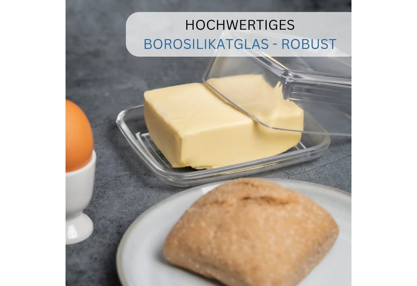 WESTMARK Butterdose Dekorativ Glas Transparent