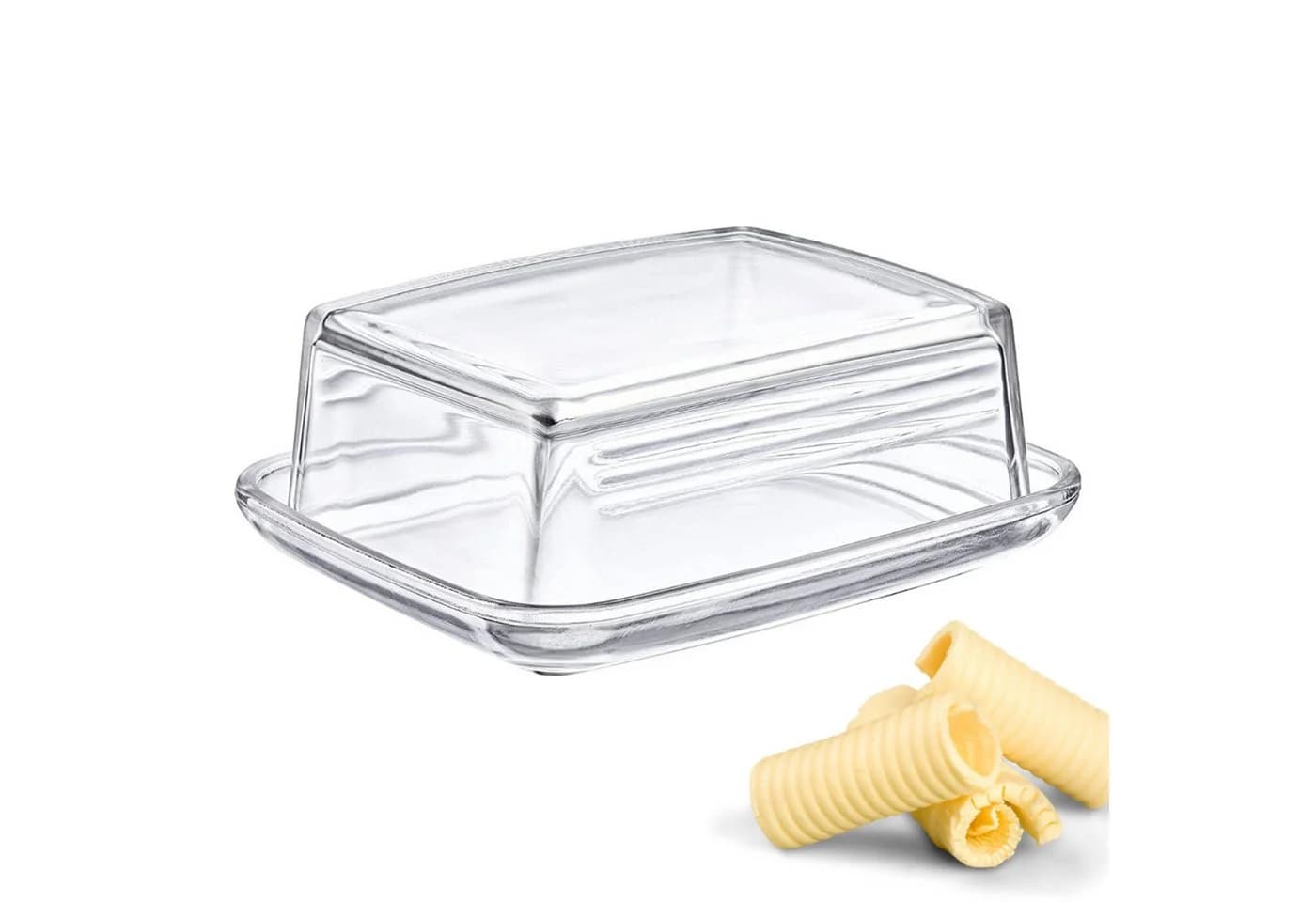 WESTMARK Butterdose Dekorativ Glas Transparent - Bild 2
