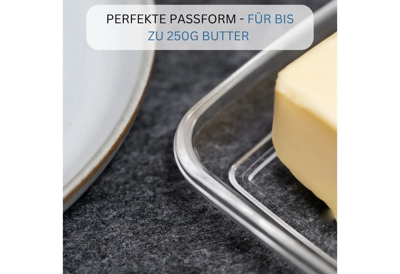 WESTMARK Butterdose Dekorativ Glas Transparent - Bild 4