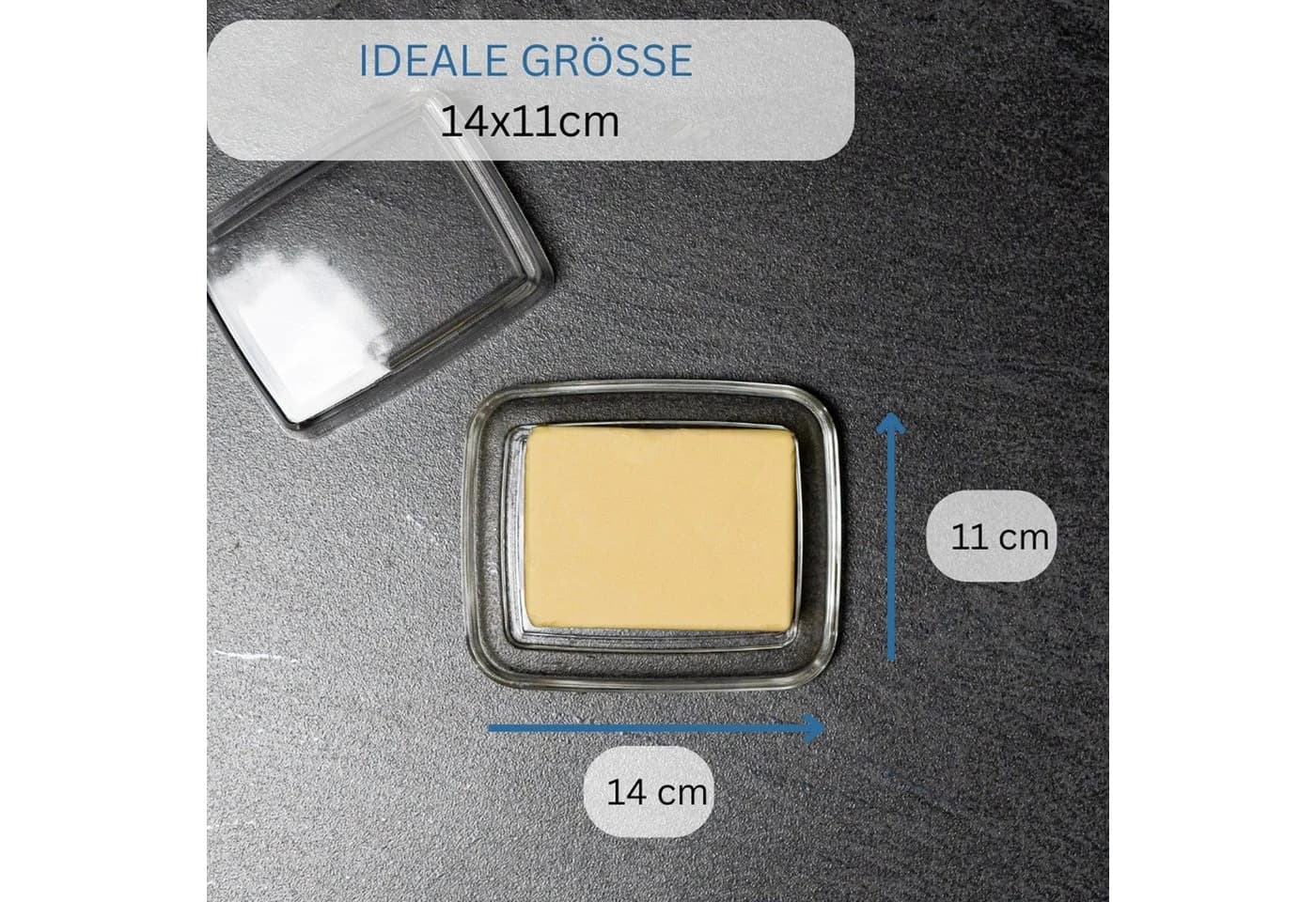 WESTMARK Butterdose Dekorativ Glas Transparent - Bild 5