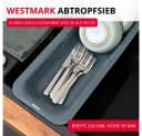WESTMARK Ausziehbares Küchensieb für Spülbecken Schwarz PP Bild 1