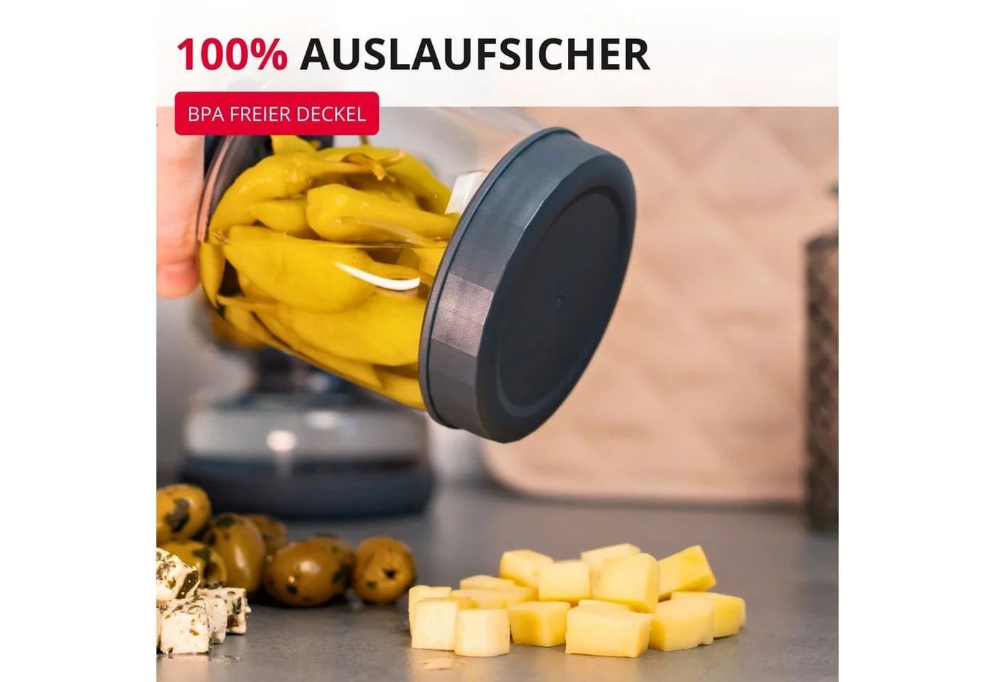 WESTMARK Abtropfglas mit Sieb 750 ml Borosilikatglas - Bild 3
