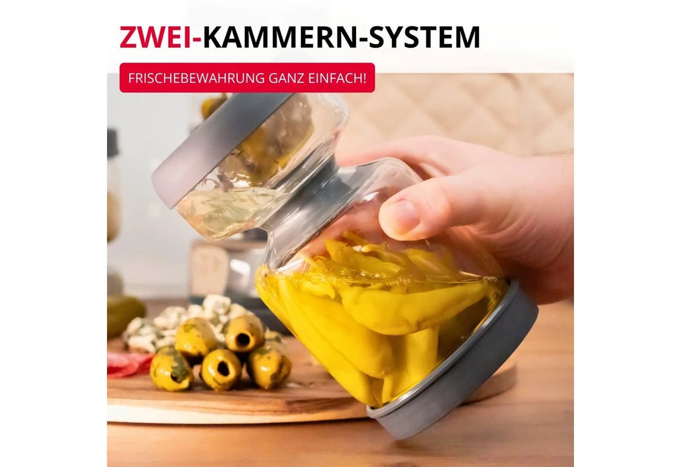 WESTMARK Abtropfglas mit Sieb 750 ml Borosilikatglas - Bild 4