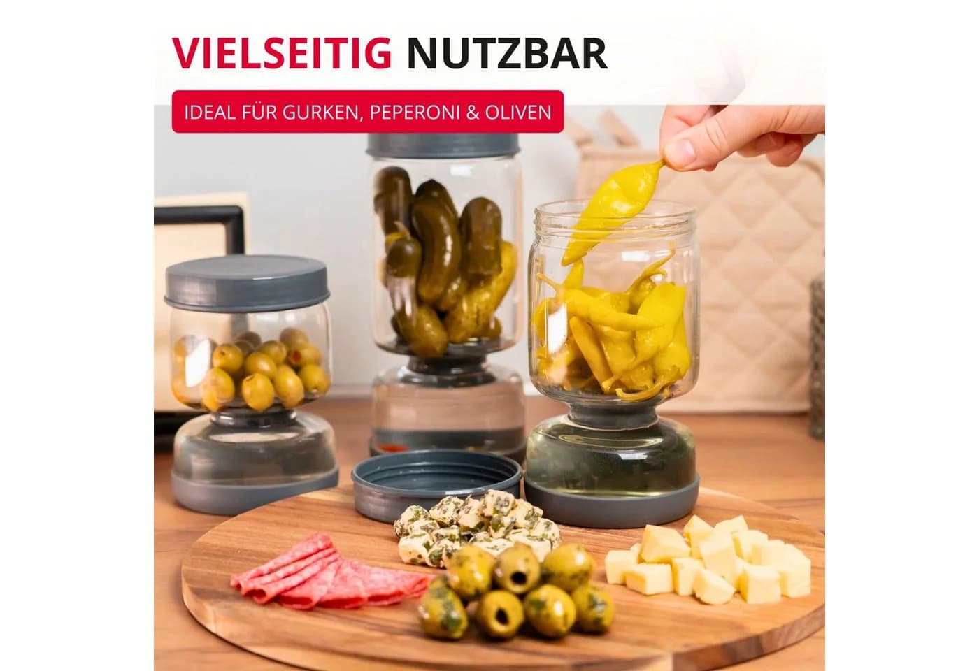 WESTMARK Abtropfglas mit Sieb 750 ml Borosilikatglas - Bild 5