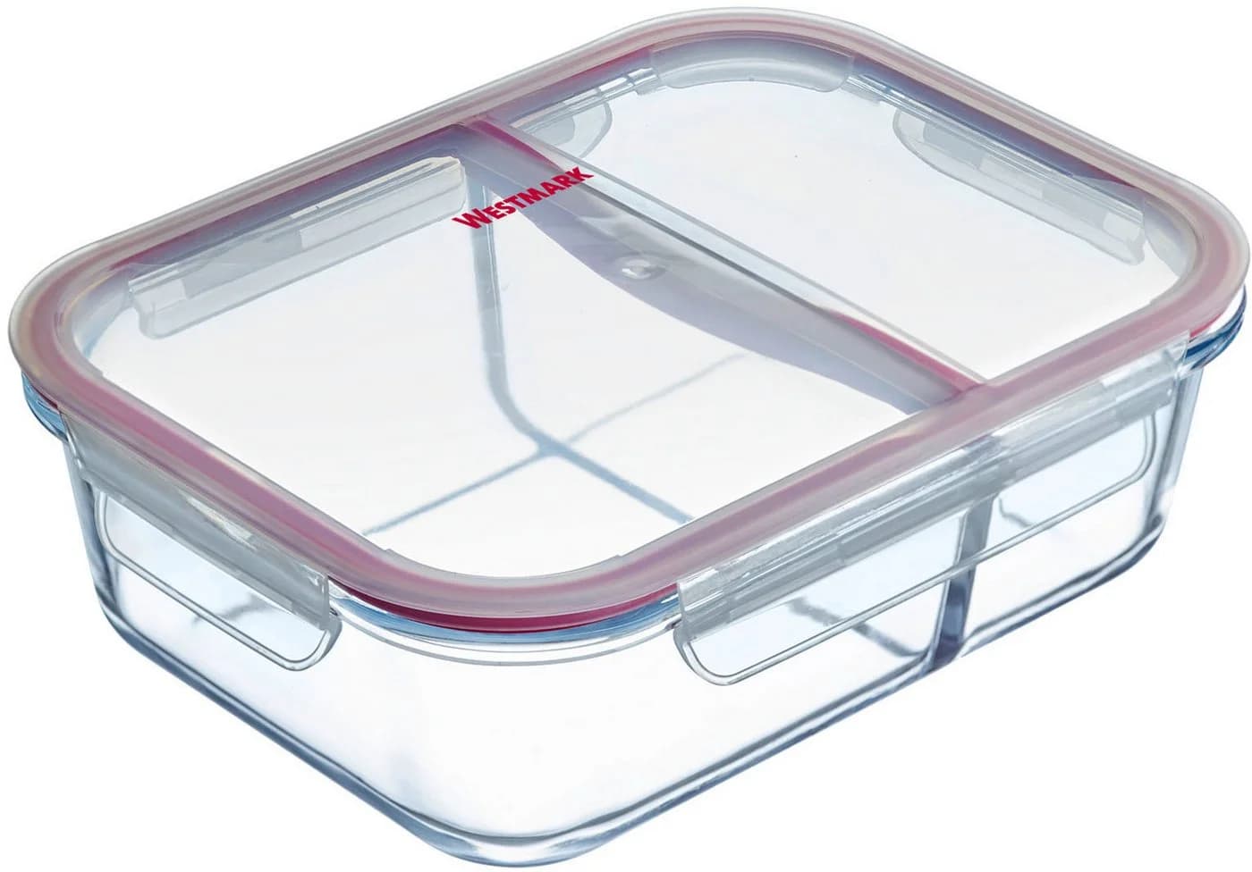Westmark Glas-Frischhaltedose 980 ml, 2 Fächer, Transparent - Bild 2