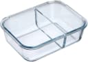Westmark Glas-Frischhaltedose 980 ml, 2 Fächer, Transparent Bild 3