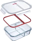 Westmark Glas-Frischhaltedose 980 ml, 2 Fächer, Transparent Bild 4