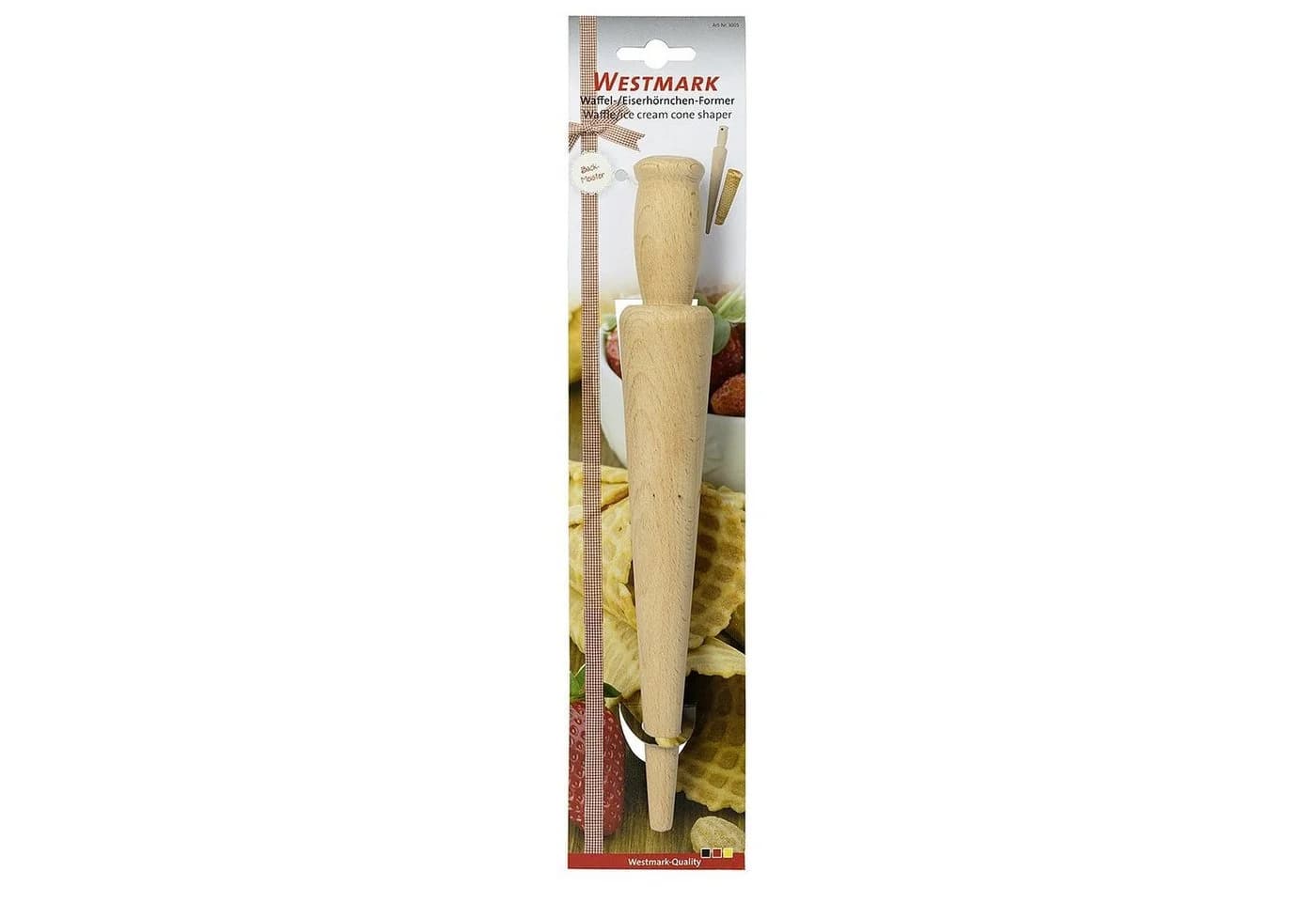 Rustikaler Kochbesteckhalter aus Buchenholz