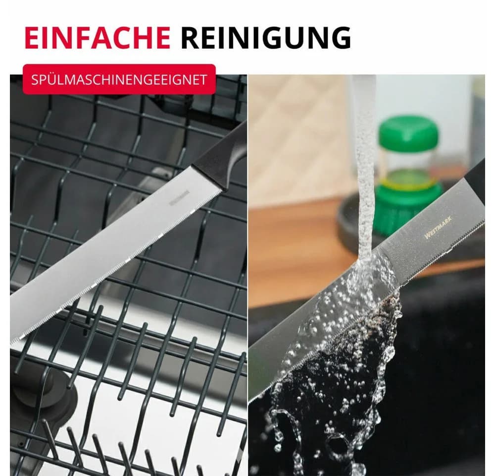 WESTMARK Tortenmesser 29 cm Edelstahl Schwarz Silber