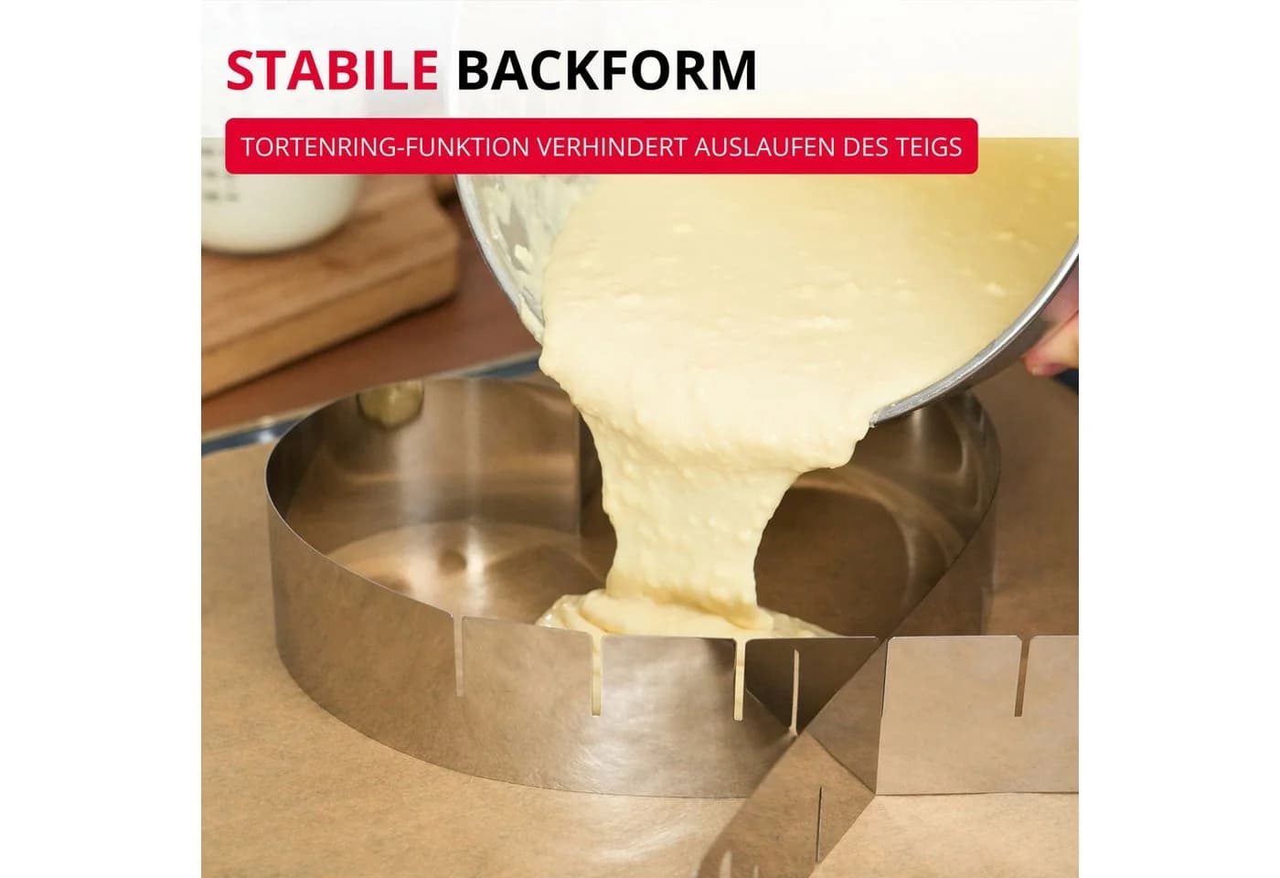WESTMARK Herzbackform Verstellbar Ohne Boden Edelstahl Silber - Bild 4