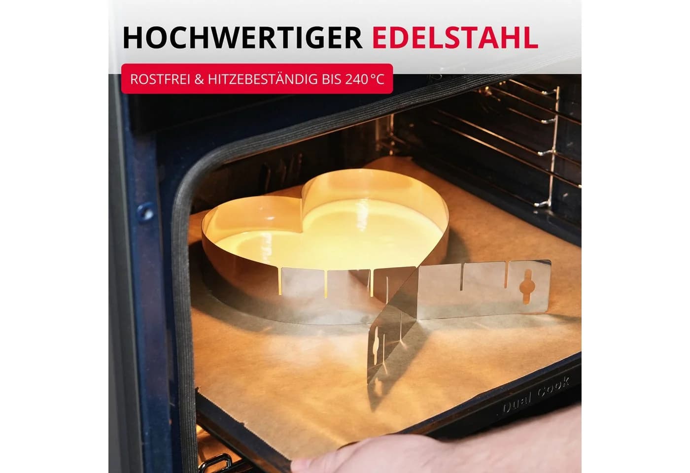 WESTMARK Herzbackform Verstellbar Ohne Boden Edelstahl Silber - Bild 5
