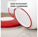 WESTMARK Rührschüssel 2,5 l mit zweigeteiltem Deckel und Ausgießer Weiß/Rot Bild 3