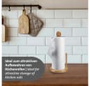 Bambus-Küchenrollenhalter Beige Bild 4
