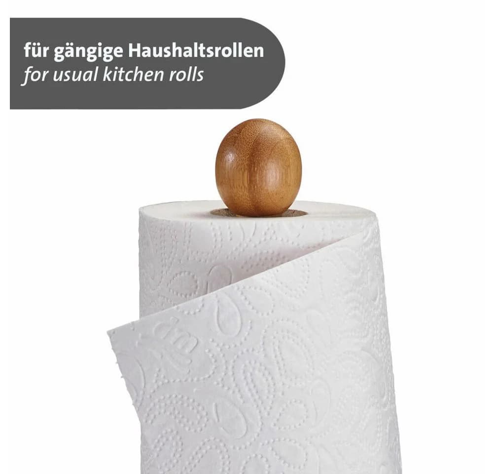 Bambus-Küchenrollenhalter Beige - Bild 5