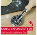 WESTMARK Teigrädchen Sofia Zink Buchenholz Silber Braun Bild 1