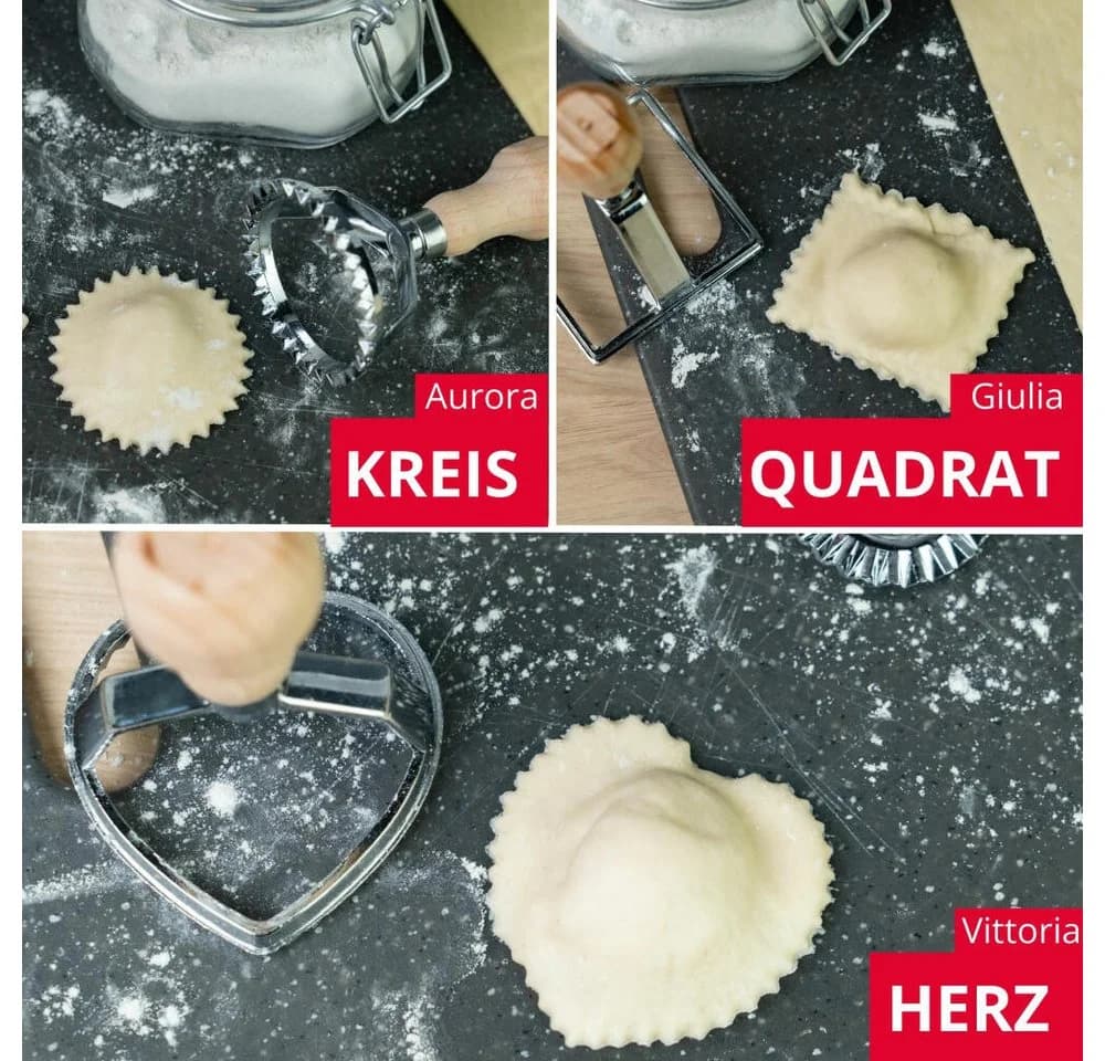 WESTMARK Teigrädchen Sofia Zink Buchenholz Silber Braun - Bild 5